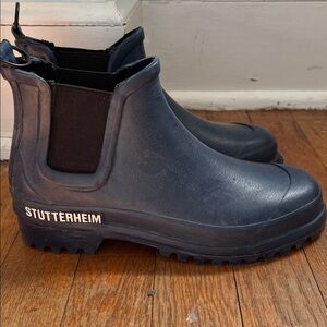 Stutterheim X Novesta Chelsea Rainwalker Boots Navy size 37